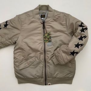 BAPE Bapesta Bomber Jacket - Grey